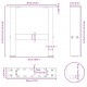 Sonata H Крака за масичка за кафе 2 бр естествена 30x(30-31) см стомана