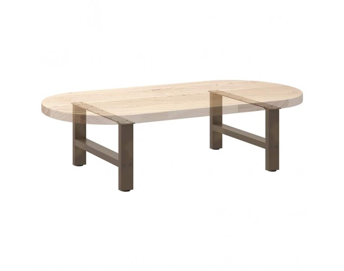 Sonata H Крака за масичка за кафе естествена 2 бр. 70x(30-31) см стомана