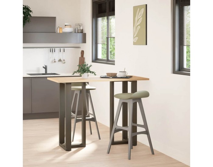 Sonata H Крака за бар маса T-образна 2 бр. естествена 50x35x(100-101) см