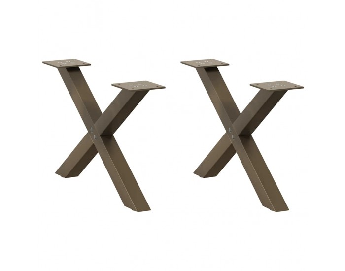 Sonata H Крака за холна маса X-образна 2 бр. естествена 60x(30-31) см