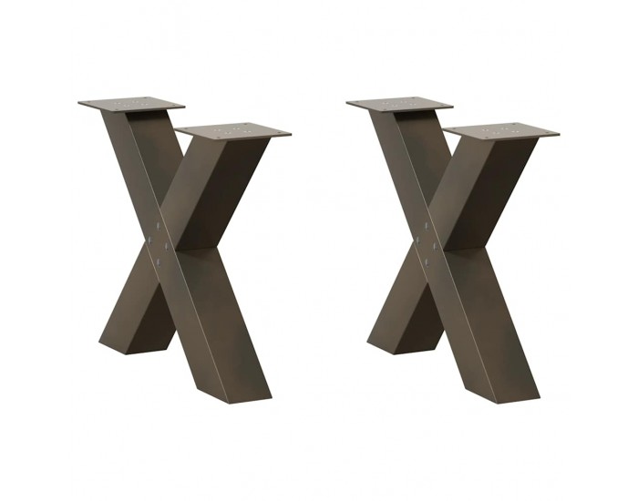 Sonata H Крака за холна маса X-образна 2 бр. естествена 50x(42-43) см