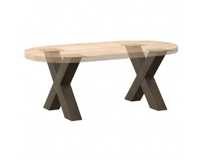 Sonata H Крака за холна маса X-образна 2 бр. естествена 50x(42-43) см