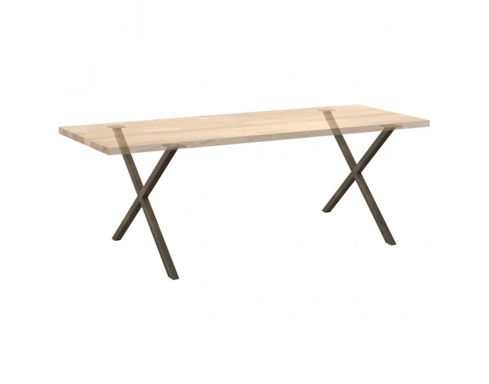 Sonata H Крака за маса за хранене с форма на X 2 бр. естествена