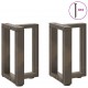 Sonata H Крака за холна маса T-образна 2 бр. естествена 38x25x(42-43) см Sonata H Крака за холна маса T-образна 2 бр. естествена 38x25x(42-43) см