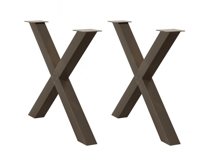 Sonata H Крака за маса за хранене с форма на X 2 бр. естествена