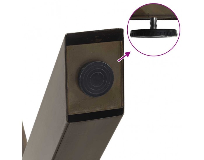 Sonata H Крака за маса за хранене с форма на X 2 бр. естествена