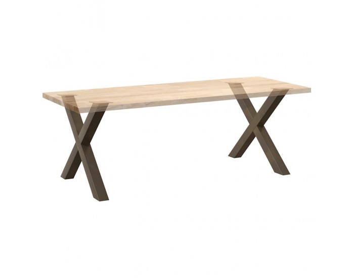 Sonata H Крака за маса за хранене с форма на X 2 бр. естествена