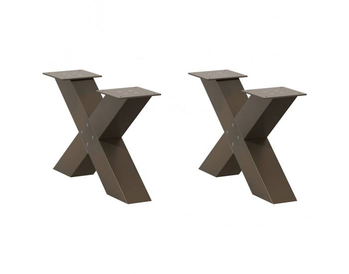 Sonata H Крака за холна маса X-образна 2 бр. естествена 50x(30-31) см