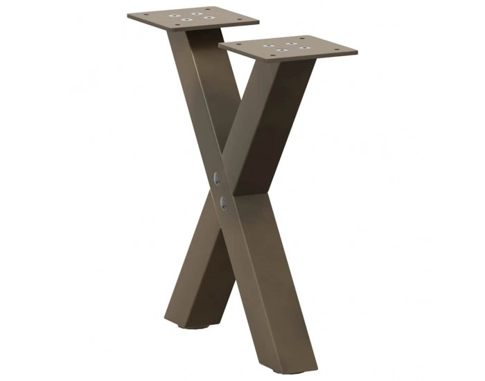 Sonata H Крака за холна маса X-образна 2 бр. естествена 37x(30-31) см