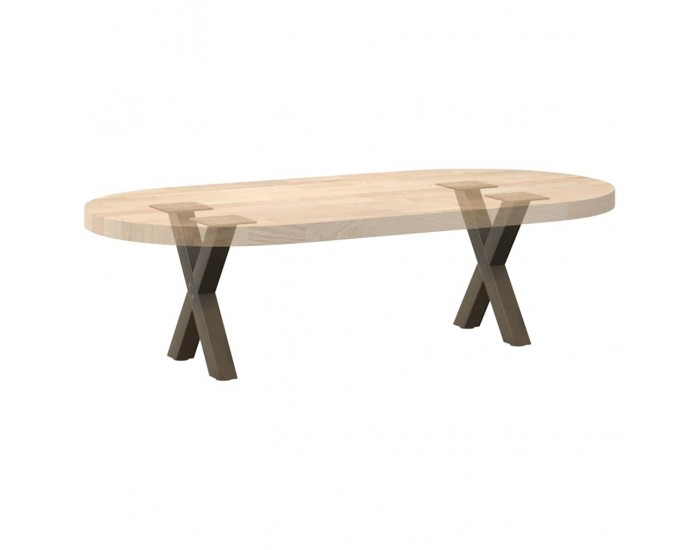 Sonata H Крака за холна маса X-образна 2 бр. естествена 37x(30-31) см