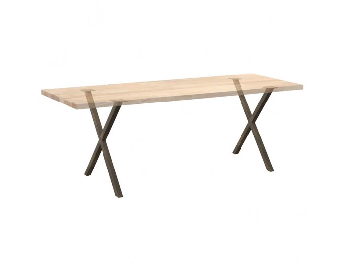 Sonata H Крака за маса за хранене с форма на X 2 бр. естествена