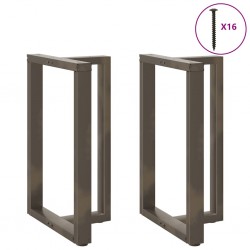 Sonata H Крака за бар маса T-образна 2 бр. естествена 60x35x(90-91) см - Маси