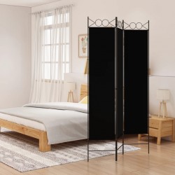 Sonata H Параван за стая, 3 панела, черен, 120x200 см, плат - Електроуреди и Аксесоари за Всекидневната