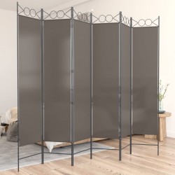 Sonata H Параван за стая, 6 панела, антрацит, 240x200 cм, текстил - Електроуреди и Аксесоари за Всекидневната