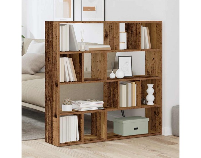 Sonata H Шкаф за книги/разделител на стаи Старо дърво 105x24x102 cm Sonata H Шкаф за книги/разделител на стаи Старо дърво 105x24x102 cm