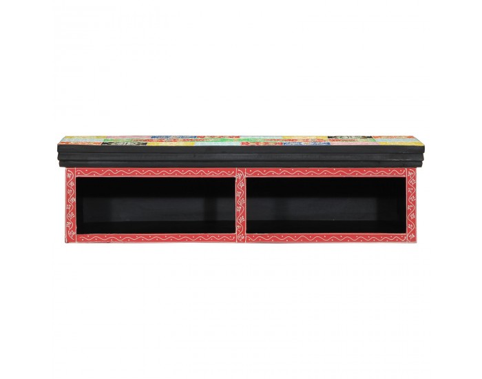 Sonata H ТВ шкаф за стенен монтаж Многоцветен 80x30x22 см от дървесина