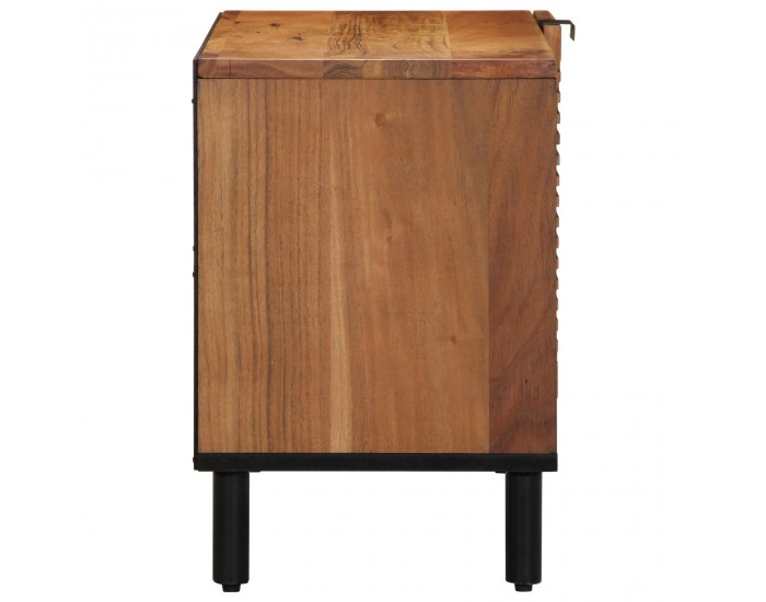 Sonata H ТВ шкаф 80x31,5x46 см от масивна акациева дървесина