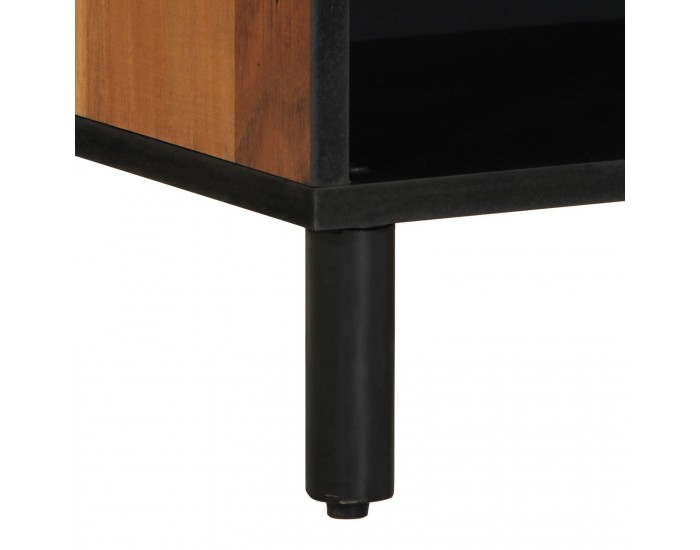 Sonata H ТВ шкаф 80x31,5x46 см от масивна акациева дървесина