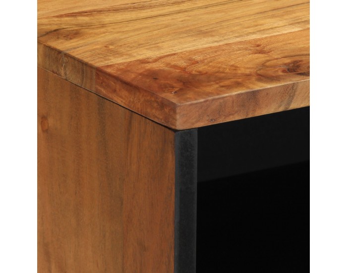 Sonata H ТВ шкаф 80x31,5x46 см от масивна акациева дървесина