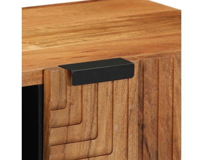 Sonata H ТВ шкаф 80x31,5x46 см от масивна акациева дървесина