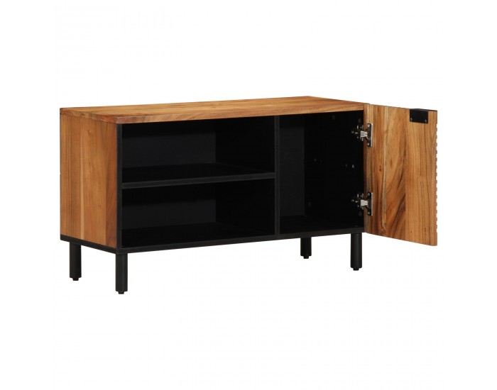 Sonata H ТВ шкаф 80x31,5x46 см от масивна акациева дървесина