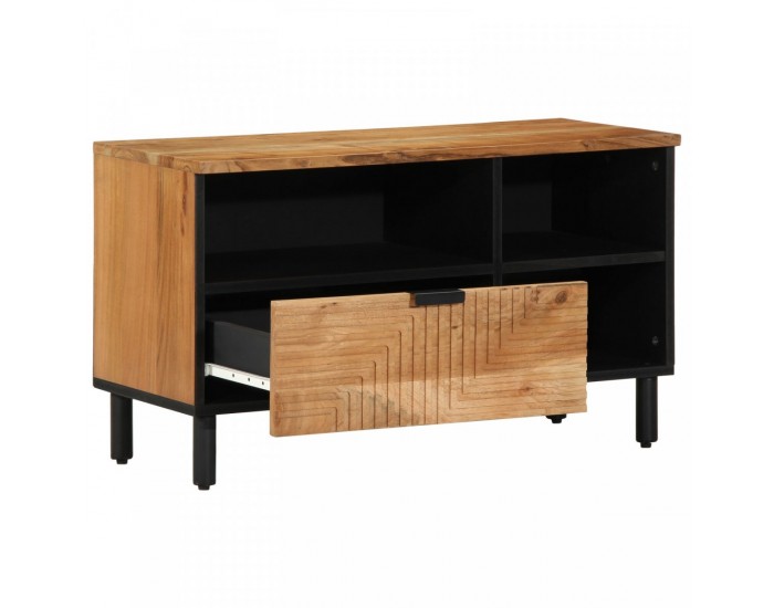 Sonata H TV шкаф 80x33,5x46 см от масивна акациева дървесина