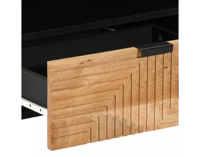 Sonata H TV шкаф 80x33,5x46 см от масивна акациева дървесина