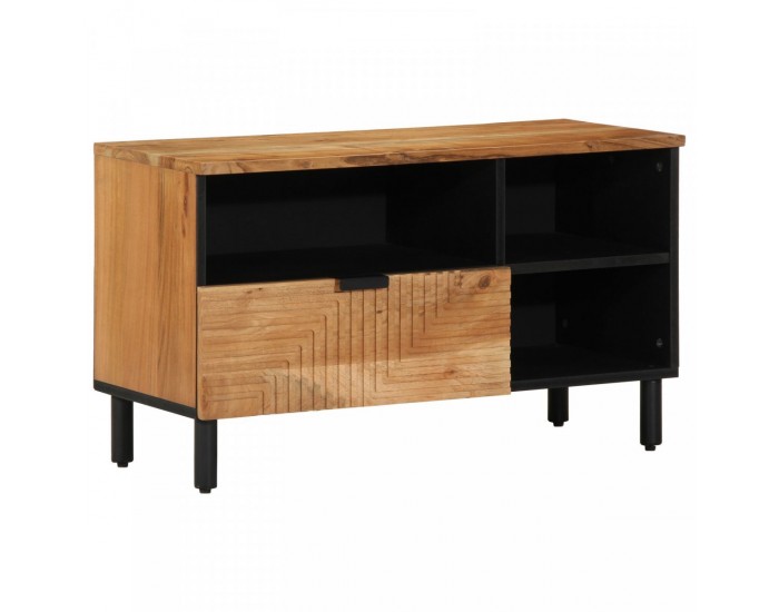 Sonata H TV шкаф 80x33,5x46 см от масивна акациева дървесина