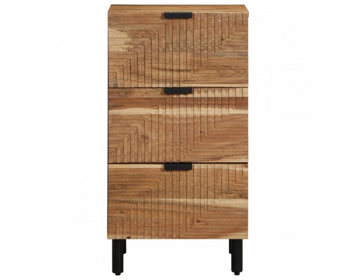 Sonata H Сайдборд 40x33x75 см Масивно дърво акация