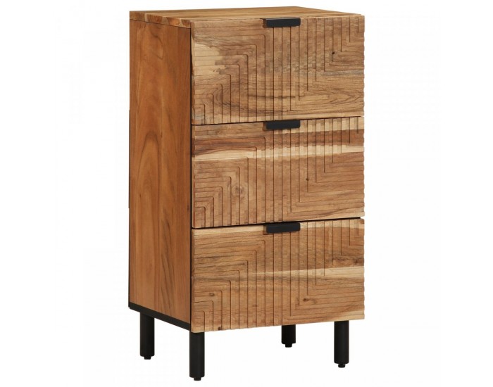 Sonata H Сайдборд 40x33x75 см Масивно дърво акация