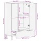 Sonata H Висок шкаф 60x33x100 см Масивно дърво акация Sonata H Висок шкаф 60x33x100 см Масивно дърво акация