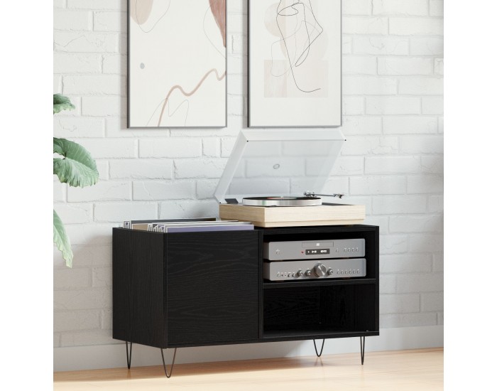 Sonata H Записващ шкаф Черен Дъб 84,5x38x48 см Инженерна дървесина Sonata H Записващ шкаф Черен Дъб 84,5x38x48 см Инженерна дървесина