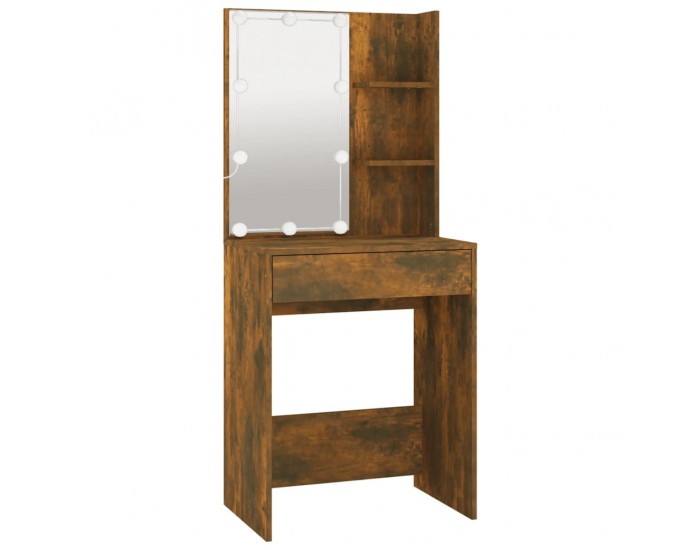 Sonata H Комплект тоалетка с LED, опушен дъб, инженерно дърво