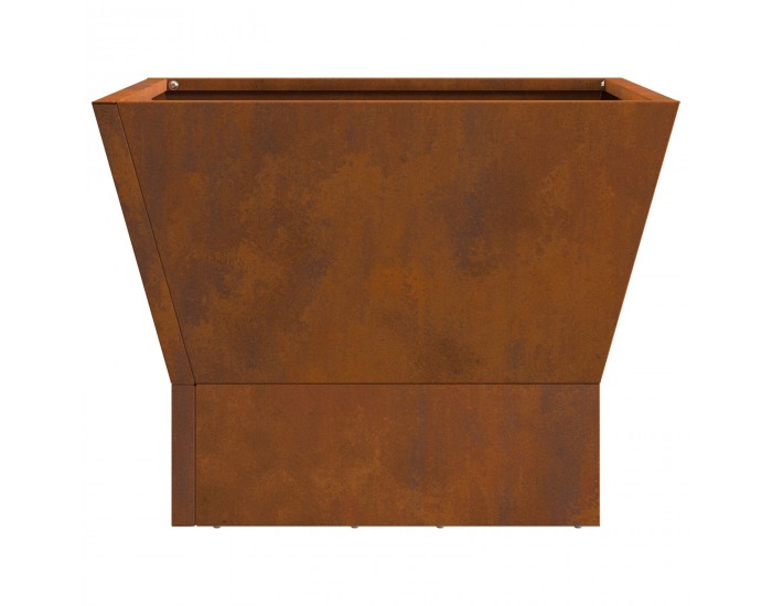 Sonata H Квадратно огнище 40x40x30 см Обветрена стомана