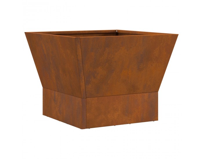 Sonata H Квадратно огнище 40x40x30 см Обветрена стомана