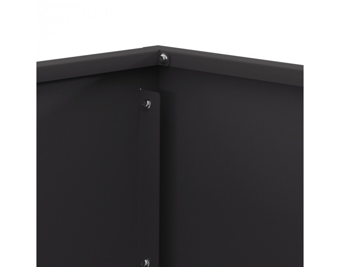 Sonata H Огнище Квадратно Черно 60x60x35 см Стомана Sonata H Огнище Квадратно Черно 60x60x35 см Стомана