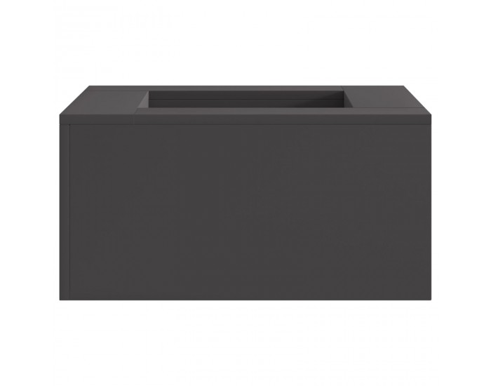 Sonata H Огнище Квадратно Червено 60x60x30 см Стомана