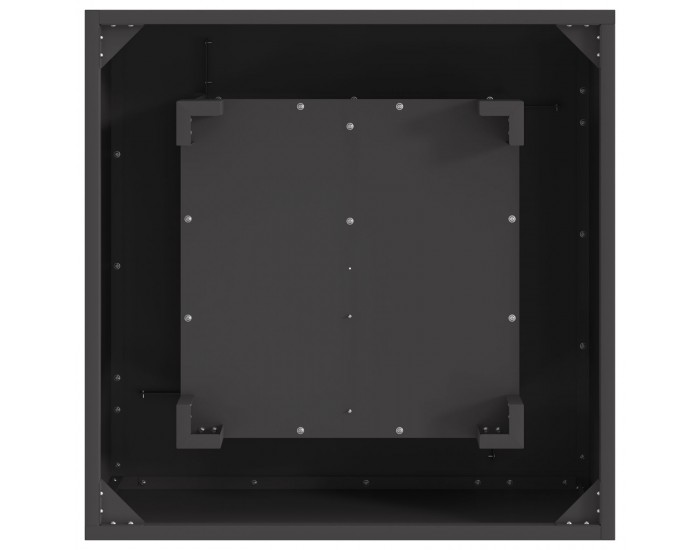 Sonata H Огнище Квадратно Червено 60x60x30 см Стомана