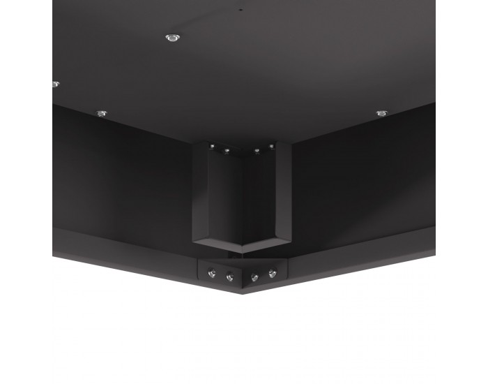 Sonata H Огнище Квадратно Червено 60x60x30 см Стомана