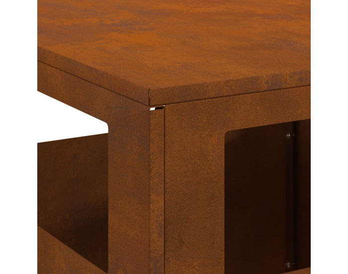 Sonata H Пожарна яма Квадратна 35x35x100 см от корозионноустойчива стомана