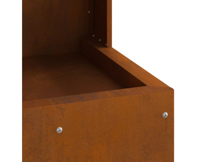 Sonata H Пожарна яма Квадратна 35x35x100 см от корозионноустойчива стомана