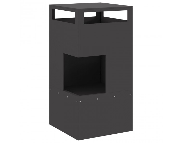 Sonata H Огнище Черно 50x50x100 см Стомана