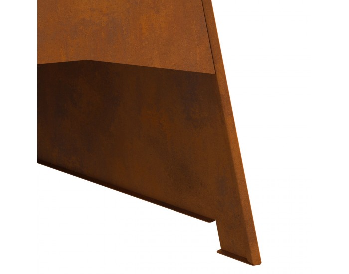 Sonata H Пиродж на огън Пирамида 50x45x95 см Износена стомана