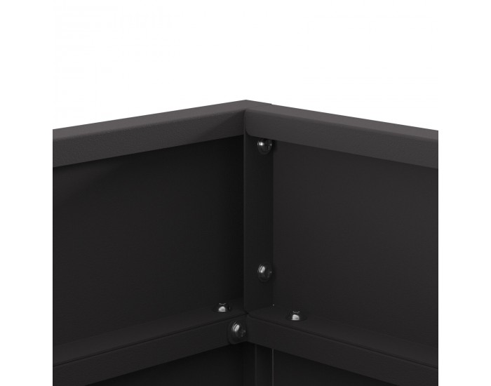Sonata H Черно Квадратно Огнище 50x50x30 см от Стомана