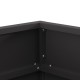 Sonata H Черно Квадратно Огнище 50x50x30 см от Стомана