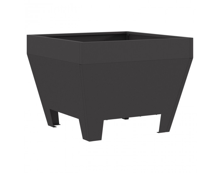 Sonata H Черно Квадратно Огнище 50x50x30 см от Стомана
