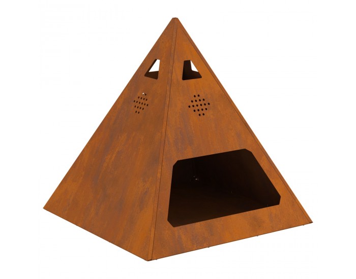 Sonata H Пирамида за огън 50x50x51 см Обработена стомана