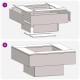 Огнище Sonata H Квадратно 80x80x40 см от стомана Огнище Sonata H Квадратно 80x80x40 см от стомана