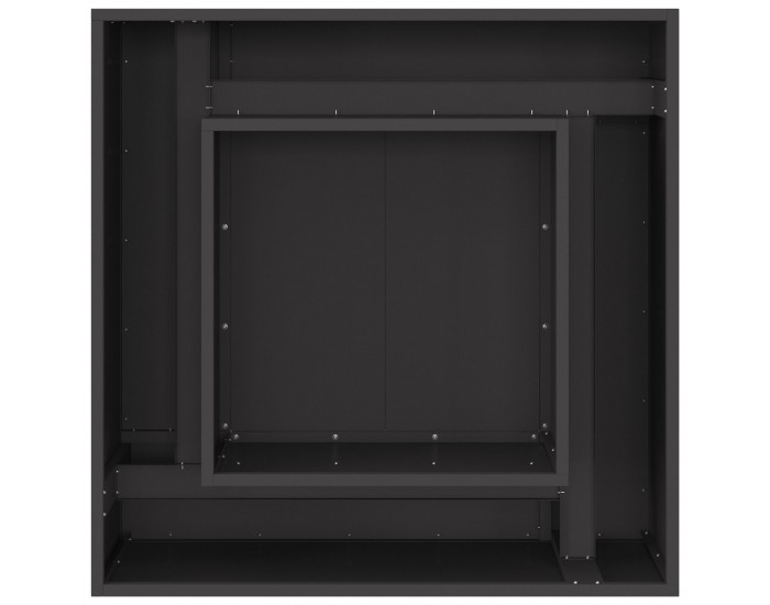 Sonata H Огнище Квадратно Черно 80x80x40 см Стомана