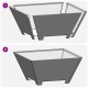 Sonata H Огнивце Квадратно Черно 60x60x30 см Стомана Sonata H Огнивце Квадратно Черно 60x60x30 см Стомана